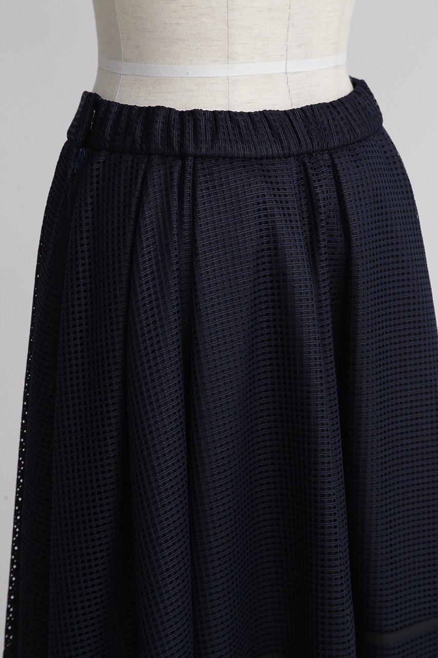 【ヒューエルミュージアム/hueLe Museum】の【hLM】メッシュタックスカート 人気、トレンドファッション・服の通販 founy(ファニー) 　ファッション　Fashion　レディースファッション　Fashion for Women　スカート　Skirts　ロングスカート　Long Skirts / Maxi & Midi Skirts　シンプル　Simple, Minimal　スポーティ　Sporty, Casual Athletic　メッシュ　Mesh, Net Fabric　ロング　Long, Long-Length　other-7|ID: prp329100004908283 ipo3291000000036764385