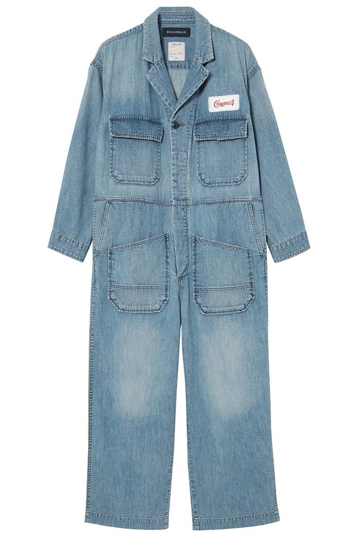 【マディソンブルー/MADISONBLUE】のJUMP SUITS DENIM デニムジャンプスーツ インテリア・キッズ・メンズ・レディースファッション・服の通販 founy(ファニー) https://founy.com/ ファッション Fashion レディースファッション Fashion for Women ユニセックス Unisex, Genderless スーツ Suit, Formalwear デニム Denim, Jeans Material ミリタリー Military, Army Style ワーク Workwear, Utility Style |ID: prp329100004908295 ipo3291000000036764464