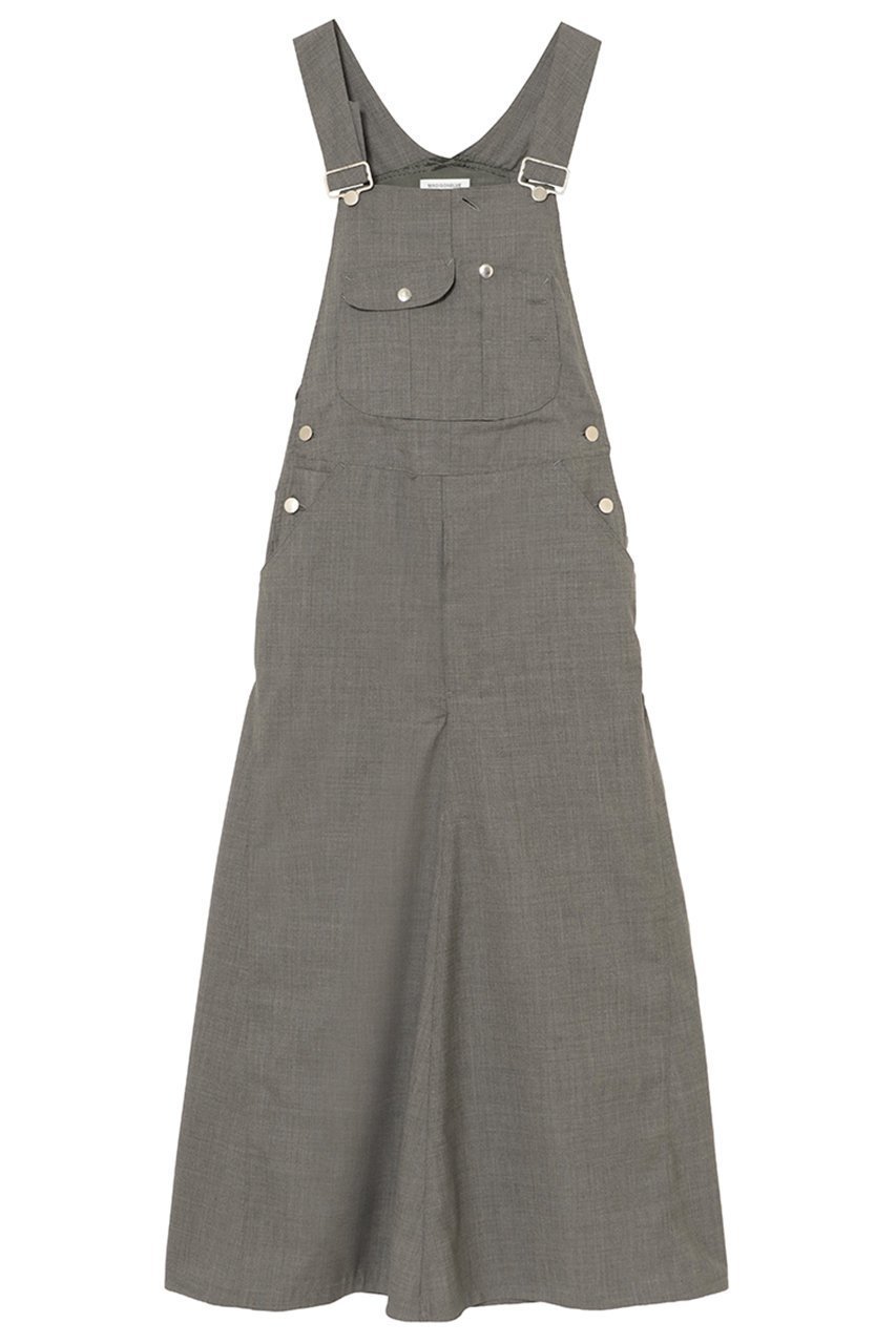 【マディソンブルー/MADISONBLUE】のJUMPER MAXI SK WOOL マキシジャンパースカート インテリア・キッズ・メンズ・レディースファッション・服の通販 founy(ファニー) 　ファッション　Fashion　レディースファッション　Fashion for Women　スカート　Skirts　ワンピース　Dresses　エレガント 上品　Elegant　サロペット　Overalls, Salopette　チュニック　Tunic, Long Top　フレア　Flare, Flared　マキシ　Maxi, Full Length　ロング　Long, Long-Length　グレー|ID: prp329100004908298 ipo3291000000036764496