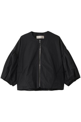 【デザイン ワークス/DESIGN WORKS】のタフタパフスリーブジャケット 大人の最旬トレンドファッション＆コーディネート founy(ファウニー) ファッション Fashion レディースファッション Fashion for Women アウター Coat / Outerwear Collection レディースジャケット・軽アウター Jackets コンパクト Compact, Small Size ジャケット Jacket, Outerwear スポーティ Sporty, Casual Athletic スリーブ Sleeve, Long Sleeve / Short Sleeve タフタ Taffeta, Structured Fabric フェミニン Feminine, Girly 春 Spring |ID:prp329100004908300