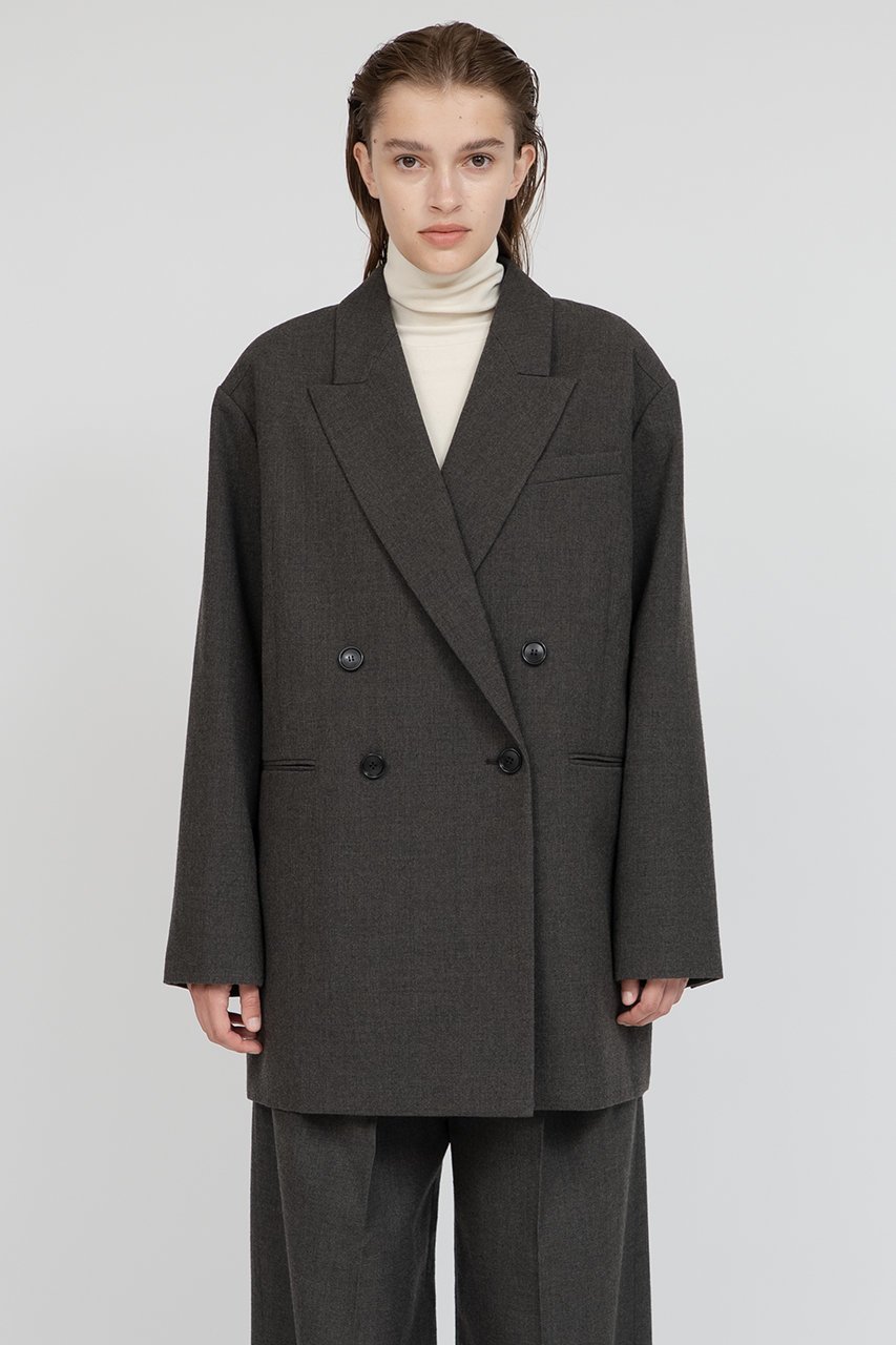 【イロット/IIROT】のウール サージ ジャケット 人気、トレンドファッション・服の通販 founy(ファニー) 　ファッション　Fashion　レディースファッション　Fashion for Women　アウター　Coat / Outerwear Collection　レディースジャケット・軽アウター　Jackets　オイル　Body Oil　クラシック　Classic, Timeless Style　ショルダー　Shoulder, Shoulder Strap　ジャケット　Jacket, Outerwear　ドロップ　Drop Shoulder, Dropped Style　フォーマル　Formal, Dressy　other-8|ID: prp329100004908315 ipo3291000000036764740