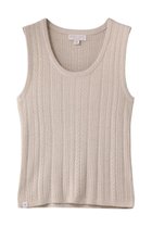 【ベアフット ドリームズ/BAREFOOT DREAMS】のコージーシックウルトラライト ケーブル ニット タンクトップ アイボリー|ID: prp329100004908323 ipo3291000000036764879