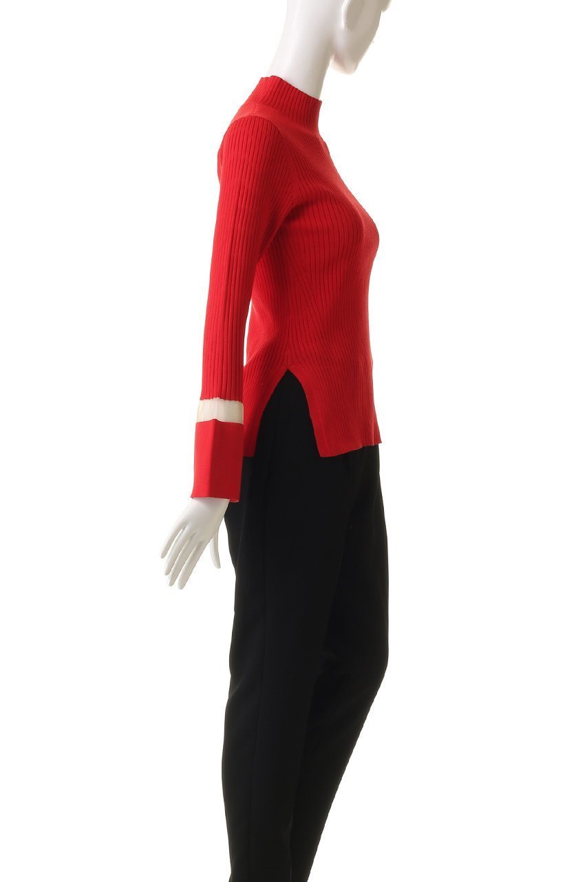 【ランバン オン ブルー/LANVIN en Bleu】のシアーポイントカフスリブニット 人気、トレンドファッション・服の通販 founy(ファニー) ファッション Fashion レディースファッション Fashion for Women トップス・カットソー Cut & Sew Tops ニット Knit Tops & Sweaters カジュアルプルオーバー・ニットトップス Pullovers & Knit Tops / Casual Pullovers インナー Innerwear カフス Cuff Design シアー Sheer, See-Through シンプル Simple, Minimal スリット Slit, Slit Detail フレア Flare, Flared リブニット Rib Knit, Ribbed Knit エレガント 上品 Elegant other-3|ID: prp329100004908463 ipo3291000000036765557