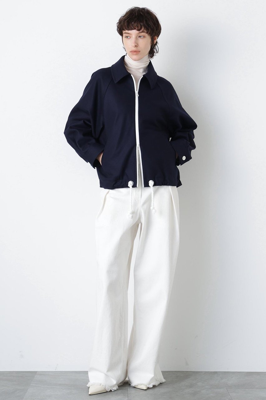 【ヒューエルミュージアム/hueLe Museum】の【STUMBLY】Bicolor Zip Swing Top 人気、トレンドファッション・服の通販 founy(ファニー) 　ファッション　Fashion　レディースファッション　Fashion for Women　アウター　Coat / Outerwear Collection　レディースジャケット・軽アウター　Jackets　クラシック　Classic, Timeless Style　ジャケット　Jacket, Outerwear　フォルム　Silhouette, Form　メルトン　Melton, Heavy Wool　モダン　Modern, Contemporary　other-3|ID: prp329100004908491 ipo3291000000036765937