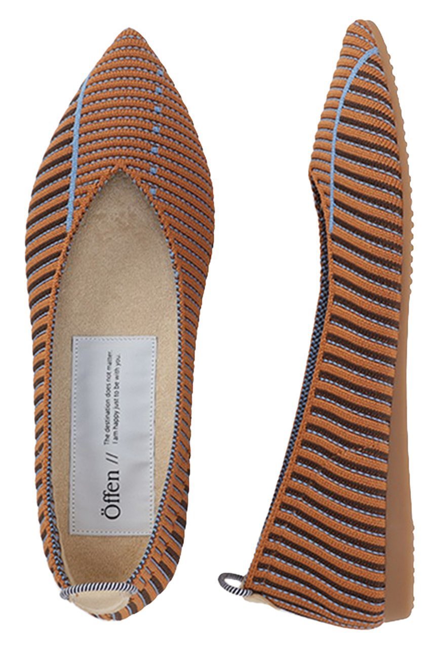 【オッフェン/Offen】のpointed-PALARERU インテリア・キッズ・メンズ・レディースファッション・服の通販 founy(ファニー) 　ファッション　Fashion　レディースファッション　Fashion for Women　おすすめ　Recommended / Our Picks　クッション　Cushion, Throw Pillow　コンビ　Combo, Combination Style　シューズ　Shoes, Footwear　フラット　Flat, Flat Shoes　エレガント 上品　Elegant　軽量　Lightweight, Ultra Light　BROWN & AQUA|ID: prp329100004908541 ipo3291000000036766520