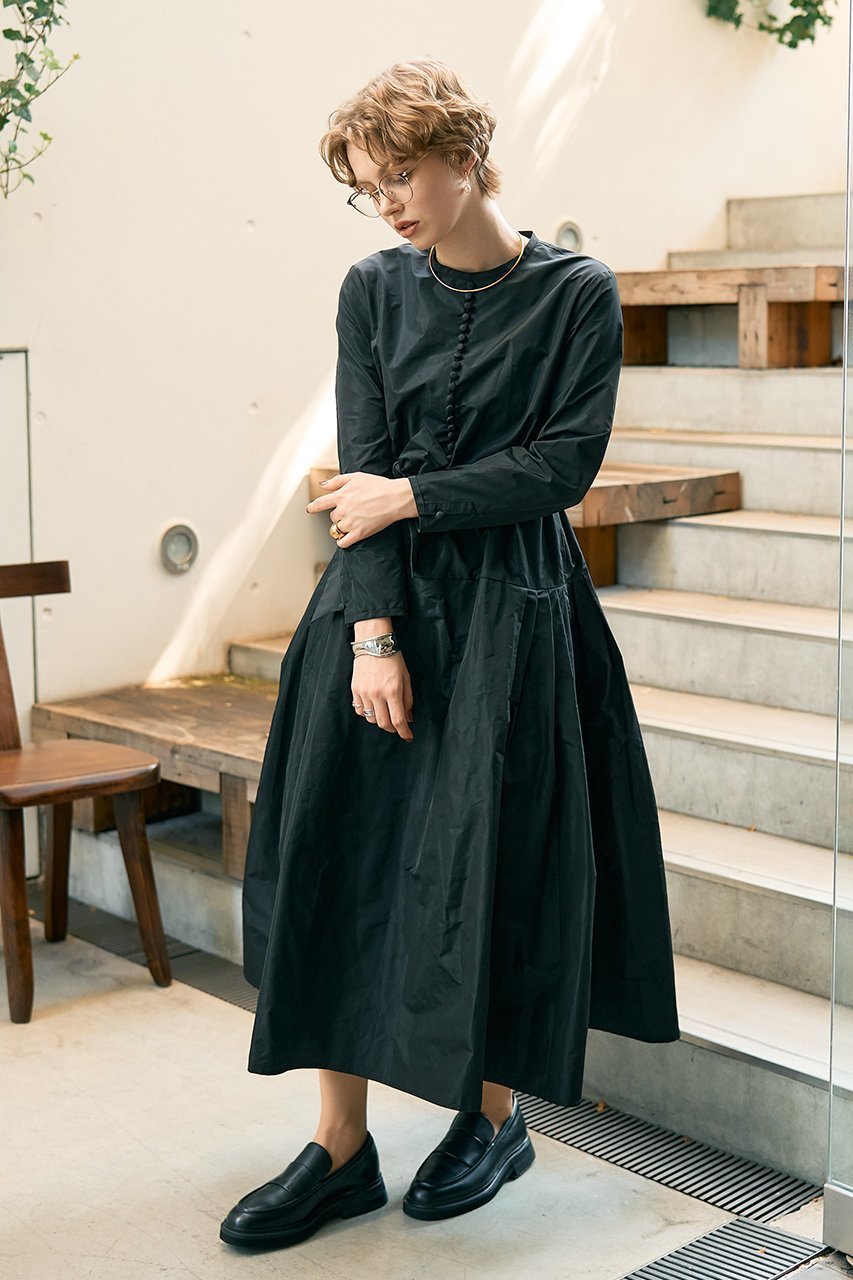 【デザイン ワークス/DESIGN WORKS】のフィット&フレアタフタワンピース 人気、トレンドファッション・服の通販 founy(ファニー) 　ファッション　Fashion　レディースファッション　Fashion for Women　ワンピース　Dresses　チュニック　Tunic Tops & Dresses　おすすめ　Recommended / Our Picks　アクセサリー　Fashion Accessories　エレガント 上品　Elegant　カーディガン　Cardigan, Knitwear　クラシカル　Classical, Vintage-Inspired　シューズ　Shoes, Footwear　タフタ　Taffeta, Structured Fabric　ダウン　Down, Puffer　チュニック　Tunic, Long Top　バランス　Balance, Style Balance　パール　Pearl, Pearl Accent　フィット　Fit, Slim Fit　フラット　Flat, Flat Shoes　リボン　Ribbon, Bow　ロング　Long, Long-Length　other-4|ID: prp329100004908545 ipo3291000000036766582