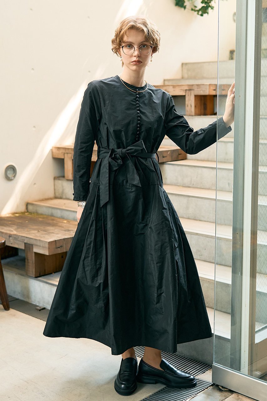 【デザイン ワークス/DESIGN WORKS】のフィット&フレアタフタワンピース 人気、トレンドファッション・服の通販 founy(ファニー) 　ファッション　Fashion　レディースファッション　Fashion for Women　ワンピース　Dresses　チュニック　Tunic Tops & Dresses　おすすめ　Recommended / Our Picks　アクセサリー　Fashion Accessories　エレガント 上品　Elegant　カーディガン　Cardigan, Knitwear　クラシカル　Classical, Vintage-Inspired　シューズ　Shoes, Footwear　タフタ　Taffeta, Structured Fabric　ダウン　Down, Puffer　チュニック　Tunic, Long Top　バランス　Balance, Style Balance　パール　Pearl, Pearl Accent　フィット　Fit, Slim Fit　フラット　Flat, Flat Shoes　リボン　Ribbon, Bow　ロング　Long, Long-Length　other-7|ID: prp329100004908545 ipo3291000000036766589