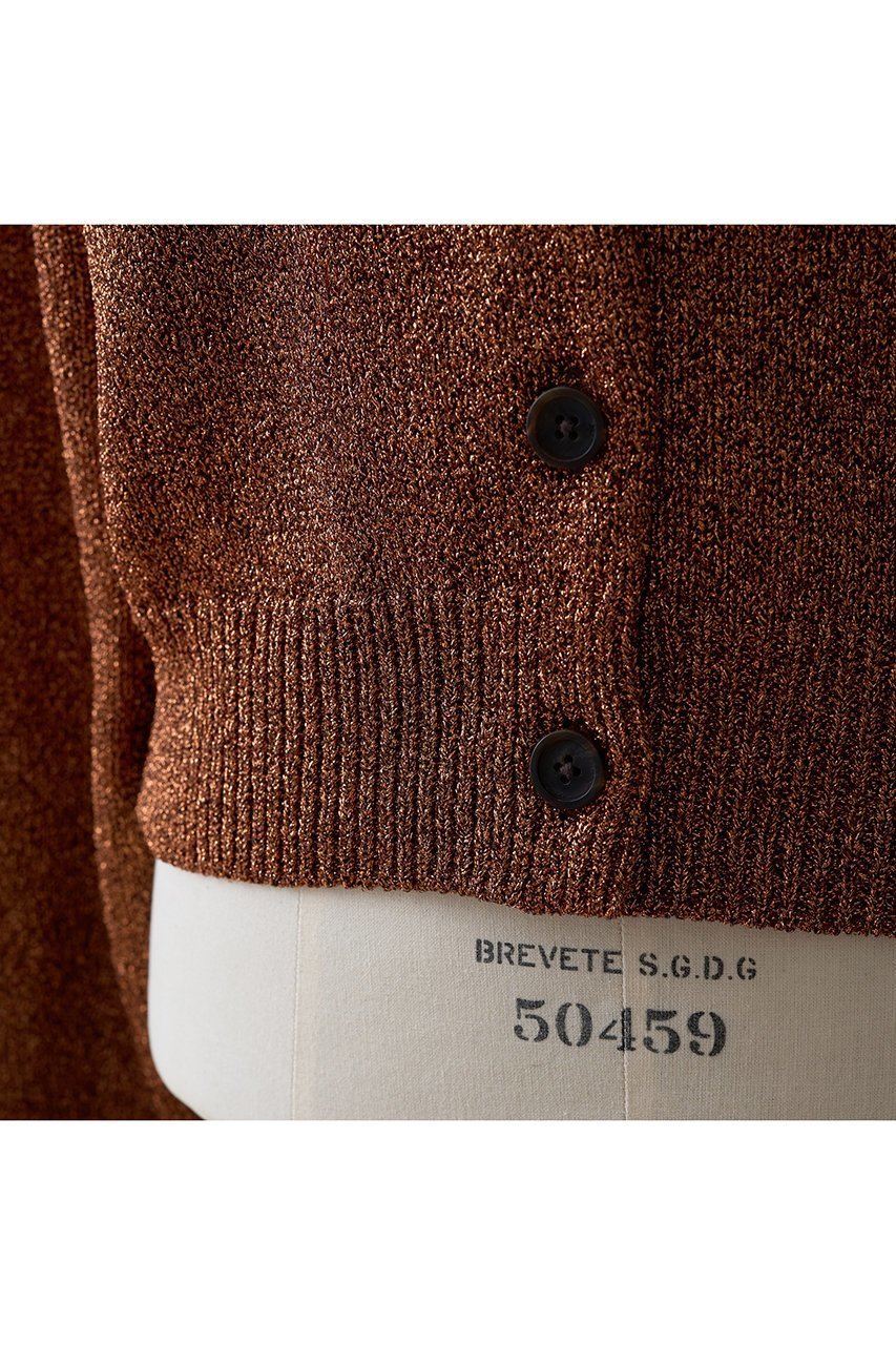 【デザイン ワークス/DESIGN WORKS】のラメクルーネックカーディガン 人気、トレンドファッション・服の通販 founy(ファニー) 　ファッション　Fashion　レディースファッション　Fashion for Women　トップス・カットソー　Cut & Sew Tops　ニット　Knit Tops & Sweaters　カーディガン・羽織り　Layered Style Cardigans　おすすめ　Recommended / Our Picks　アクセサリー　Fashion Accessories　オケージョン　Occasion Wear　カーディガン　Cardigan, Knitwear　コンパクト　Compact, Small Size　デニム　Denim, Jeans Material　エレガント 上品　Elegant　other-5|ID: prp329100004908547 ipo3291000000036766602