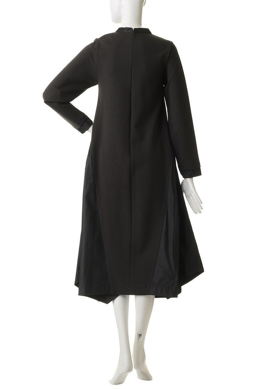 【ランバン オン ブルー/LANVIN en Bleu】のアシンメトリーヘムコンビワンピース 人気、トレンドファッション・服の通販 founy(ファニー) 　ファッション　Fashion　レディースファッション　Fashion for Women　ワンピース　Dresses　チュニック　Tunic Tops & Dresses　グログラン　Grosgrain, Grosgrain Ribbon　コンパクト　Compact, Small Size　シンプル　Simple, Minimal　ジュエリー　Jewelry, Accessories　チュニック　Tunic, Long Top　フレア　Flare, Flared　ロング　Long, Long-Length　other-4|ID: prp329100004908560 ipo3291000000036766807