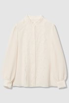 【アナイ/ANAYI】の【Eternal Line 2026】ジョーゼットレースコンビ ブラウス 人気、トレンドファッション・服の通販 founy(ファニー) ファッション Fashion レディースファッション Fashion for Women トップス・カットソー Cut & Sew Tops シャツ・ブラウス・オフィスカジュアル Elegant Blouses & Button-Ups イタリア Italy シフォン Chiffon, Lightweight Fabric ジャケット Jacket, Outerwear ジョーゼット Georgette, Semi-Sheer Fabric スリーブ Sleeve, Long Sleeve / Short Sleeve レース Lace, Lace Fabric ロング Long, Long-Length エレガント 上品 Elegant thumbnail アイボリー|ID: prp329100004908574 ipo3291000000036766944