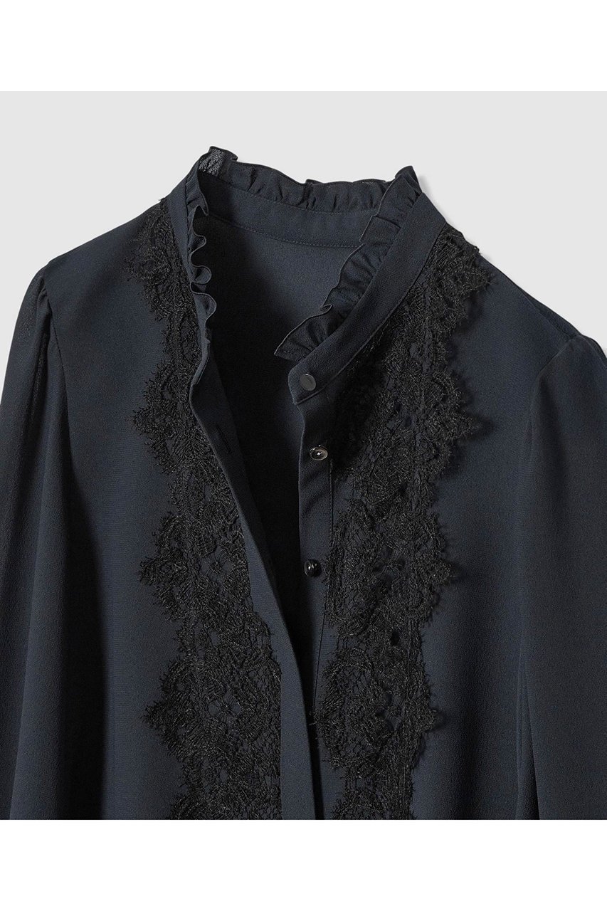 【アナイ/ANAYI】の【Eternal Line 2026】ジョーゼットレースコンビ ブラウス 人気、トレンドファッション・服の通販 founy(ファニー) 　ファッション　Fashion　レディースファッション　Fashion for Women　トップス・カットソー　Cut & Sew Tops　シャツ・ブラウス・オフィスカジュアル　Elegant Blouses & Button-Ups　イタリア　Italy　シフォン　Chiffon, Lightweight Fabric　ジャケット　Jacket, Outerwear　ジョーゼット　Georgette, Semi-Sheer Fabric　スリーブ　Sleeve, Long Sleeve / Short Sleeve　レース　Lace, Lace Fabric　ロング　Long, Long-Length　エレガント 上品　Elegant　other-3|ID: prp329100004908574 ipo3291000000036766951