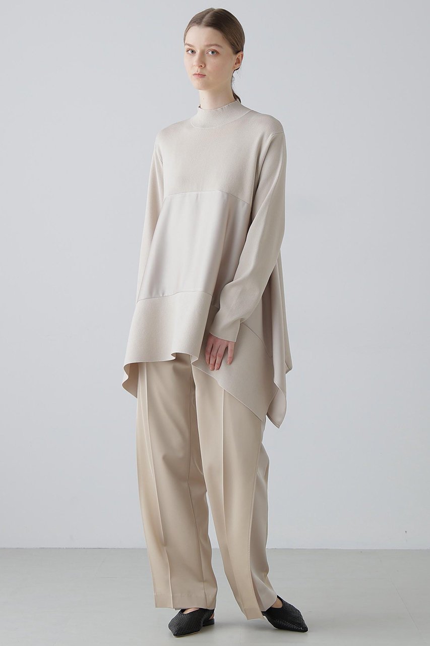 【アドーア/ADORE】のサテンコンビニット 人気、トレンドファッション・服の通販 founy(ファニー) 　ファッション　Fashion　レディースファッション　Fashion for Women　トップス・カットソー　Cut & Sew Tops　ニット　Knit Tops & Sweaters　カジュアルプルオーバー・ニットトップス　Pullovers & Knit Tops / Casual Pullovers　インナー　Innerwear　コンビ　Combo, Combination Style　サテン　Satin, Glossy Fabric　センター　Center, Center Line　バランス　Balance, Style Balance　リラックス　Relax, Relaxed Fit　other-3|ID: prp329100004908613 ipo3291000000036767500