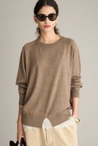 【ブリル/BRILL】のCashmere ラグランプルオーバー 人気、トレンドファッション・服の通販 founy(ファニー) ファッション Fashion レディースファッション Fashion for Women トップス・カットソー Cut & Sew Tops ニット Knit Tops & Sweaters カジュアルプルオーバー・ニットトップス Pullovers & Knit Tops / Casual Pullovers フロント Front, Front Design ベーシック Basic, Essential リラックス Relax, Relaxed Fit エレガント 上品 Elegant thumbnail ベージュ|ID: prp329100004908623 ipo3291000000036767588