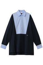 【ステラ マッカートニー/STELLA McCARTNEY】のオーバーサイズポロシャツ 人気、トレンドファッション・服の通販 founy(ファニー) ファッション Fashion レディースファッション Fashion for Women トップス・カットソー Cut & Sew Tops シャツ・ブラウス・オフィスカジュアル Elegant Blouses & Button-Ups ポロシャツ・きれいめカジュアル Smart-Casual Polo Tops カフス Cuff Design スタンダード Standard, Basic スリーブ Sleeve, Long Sleeve / Short Sleeve フロント Front, Front Design ポロシャツ Polo Shirt, Collared Tee モダン Modern, Contemporary ロング Long, Long-Length thumbnail ネイビー|ID: prp329100004908629 ipo3291000000036767683