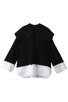 【エンフォルド/ENFOLD】のDOUBLE CUFFS BOX PULLOVER ブラック|ID: prp329100004908642 ipo3291000000036767890