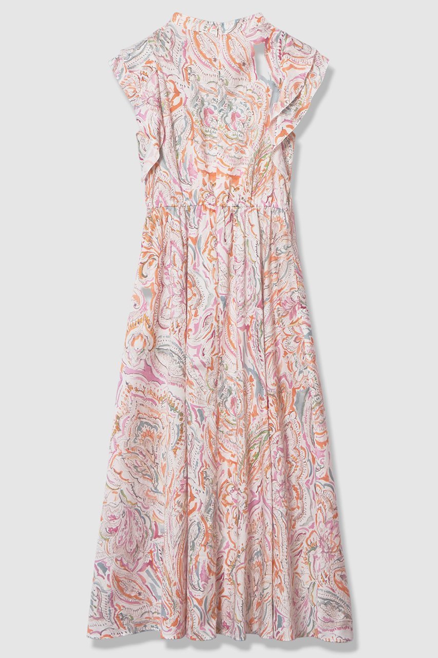 【アナイ/ANAYI】のペイントペイズリープリントフレア ワンピース 人気、トレンドファッション・服の通販 founy(ファニー) 　ファッション　Fashion　レディースファッション　Fashion for Women　ワンピース　Dresses　チュニック　Tunic Tops & Dresses　チャーム　Charm, Pendant　チュニック　Tunic, Long Top　フィット　Fit, Slim Fit　フレア　Flare, Flared　プリント　Print, Printed Pattern　ペイズリー　Paisley, Ethnic Pattern　メタル　Metal, Metal Parts　リボン　Ribbon, Bow　ロング　Long, Long-Length　other-2|ID: prp329100004908658 ipo3291000000036768100