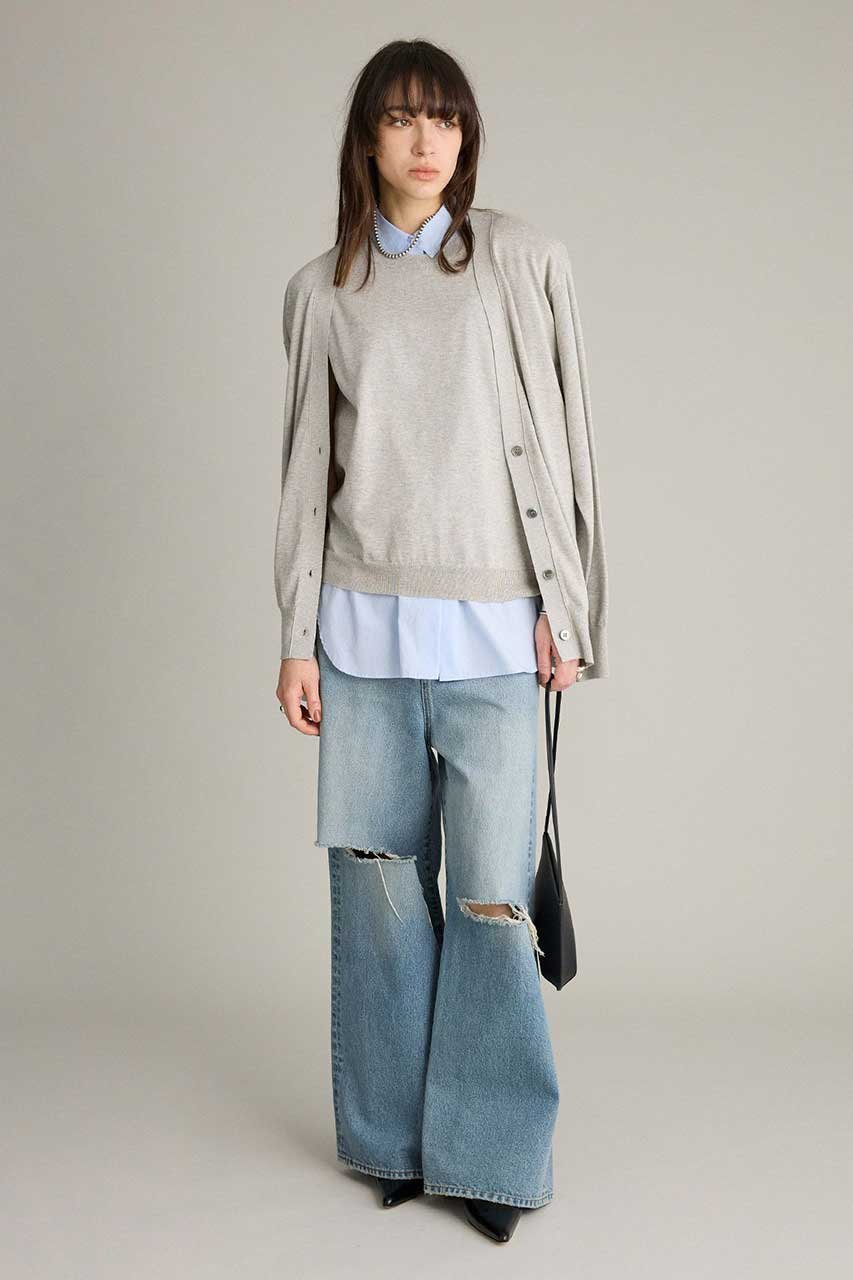 【ブリル/BRILL】のレイヤードカーディガン 人気、トレンドファッション・服の通販 founy(ファニー) 　ファッション　Fashion　レディースファッション　Fashion for Women　トップス・カットソー　Cut & Sew Tops　ニット　Knit Tops & Sweaters　カーディガン・羽織り　Layered Style Cardigans　アンサンブル　Ensemble Set　カーディガン　Cardigan, Knitwear　コンパクト　Compact, Small Size　フロント　Front, Front Design　other-6|ID: prp329100004908697 ipo3291000000036768631