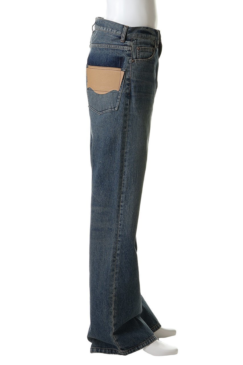 【メゾン ミハラヤスヒロ/Maison MIHARA YASUHIRO / MEN】の【MEN】【Maison MIHARA YASUHIRO】FLARE TAPERED ジーンズ 人気、トレンドファッション・服の通販 founy(ファニー) 　ファッション　Fashion　メンズファッション　Fashion for Men　ボトムス　Bottoms　デニムパンツ・ジーンズ　Denim Pants　シューズ　Shoes, Footwear　ジーンズ　Jeans, Denim Pants　ダメージ　Distressed, Destroyed　デニム　Denim, Jeans Material　フレア　Flare, Flared　ポケット　Pocket, Pocket Detail　other-3|ID: prp329100004908707 ipo3291000000036768701