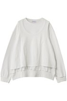 【メゾンスペシャル/MAISON SPECIAL】のLayered Jersey Sweat Top/レイヤード天竺スウェットトップ WHT(ホワイト)|ID: prp329100004908755 ipo3291000000036769452
