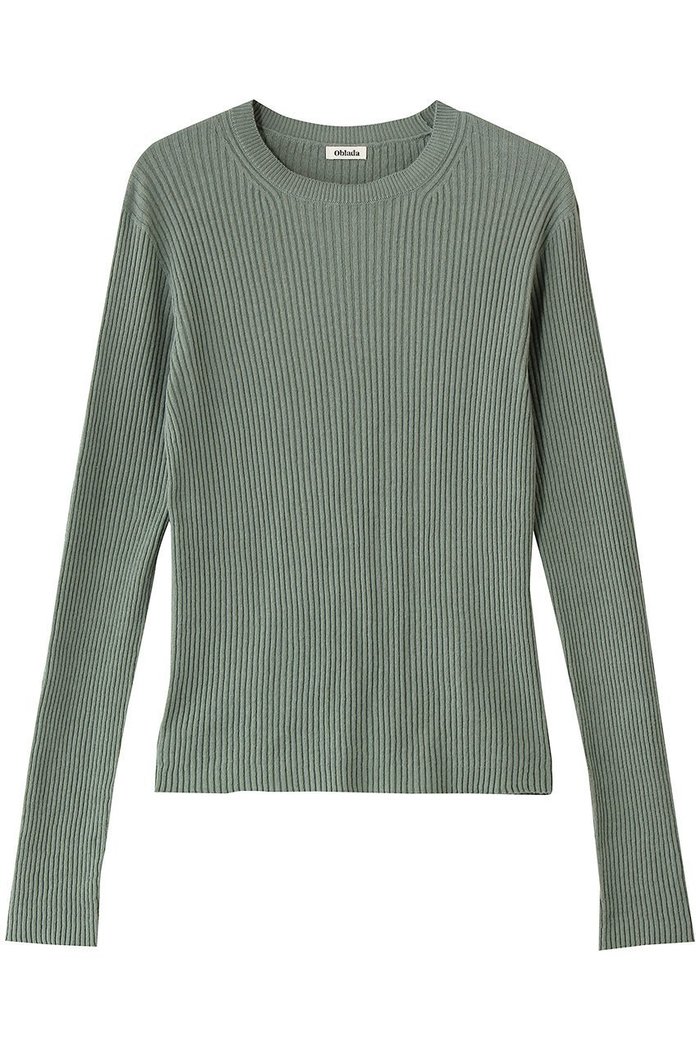 【オブラダ/Oblada】のリブニット インテリア・キッズ・メンズ・レディースファッション・服の通販 founy(ファニー) https://founy.com/ ファッション Fashion レディースファッション Fashion for Women トップス・カットソー Cut & Sew Tops ニット Knit Tops & Sweaters カジュアルプルオーバー・ニットトップス Pullovers & Knit Tops / Casual Pullovers コンパクト Compact, Small Size シンプル Simple, Minimal スラックス Slacks, Dress Pants デニム Denim, Jeans Material リブニット Rib Knit, Ribbed Knit |ID: prp329100004908768 ipo3291000000036769601