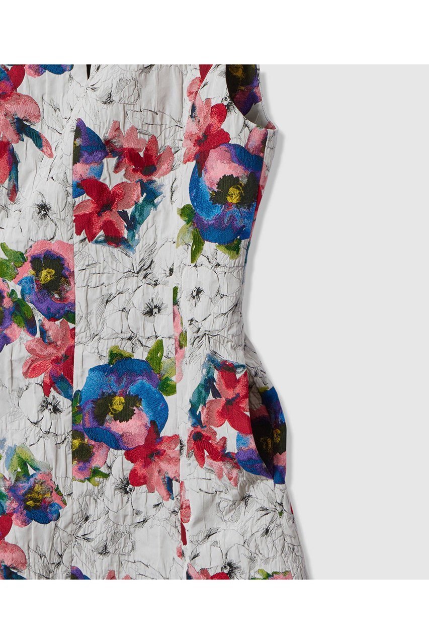 【アナイ/ANAYI】のふくれフラワージャガードキーホールフレアワンピース 人気、トレンドファッション・服の通販 founy(ファニー) 　ファッション　Fashion　レディースファッション　Fashion for Women　ワンピース　Dresses　チュニック　Tunic Tops & Dresses　ジャカード／ジャガード　Jacquard, Woven Pattern　スペシャル　Special, Limited Edition　チュニック　Tunic, Long Top　ラグジュアリー　Luxury, Elegant　other-4|ID: prp329100004908826 ipo3291000000036770265