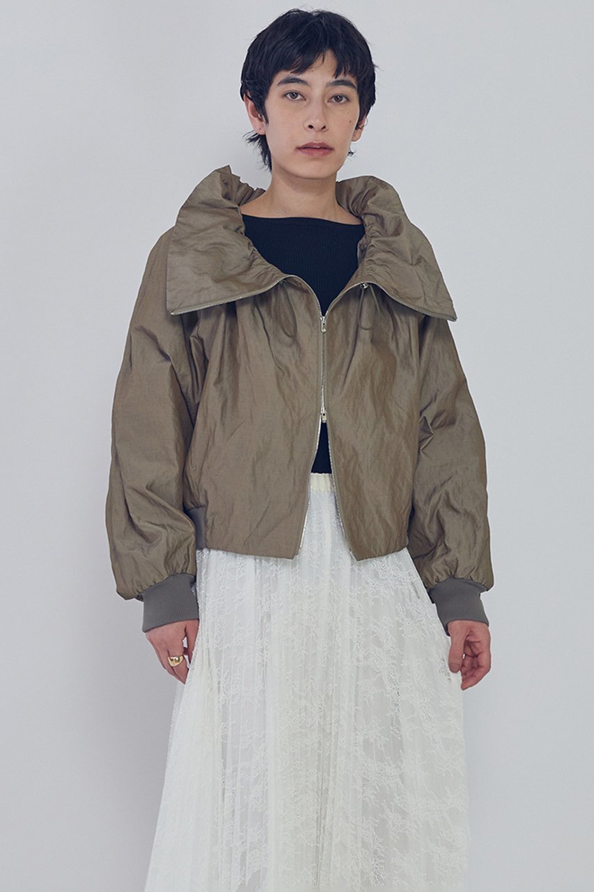 【プルミエ アロンディスモン/1er Arrondissement】のGruppocinqueメモリーツイルブルゾン 人気、トレンドファッション・服の通販 founy(ファニー) 　ファッション　Fashion　レディースファッション　Fashion for Women　アウター　Coat / Outerwear Collection　レディースジャケット・軽アウター　Jackets　ブルゾンジャケット・スポーティアウター　Blouson Jackets　イタリア　Italy　ギャザー　Gathered, Ruffled　ジャケット　Jacket, Outerwear　ブルゾン　Blouson, Bomber Jacket　other-5|ID: prp329100004908828 ipo3291000000036770305