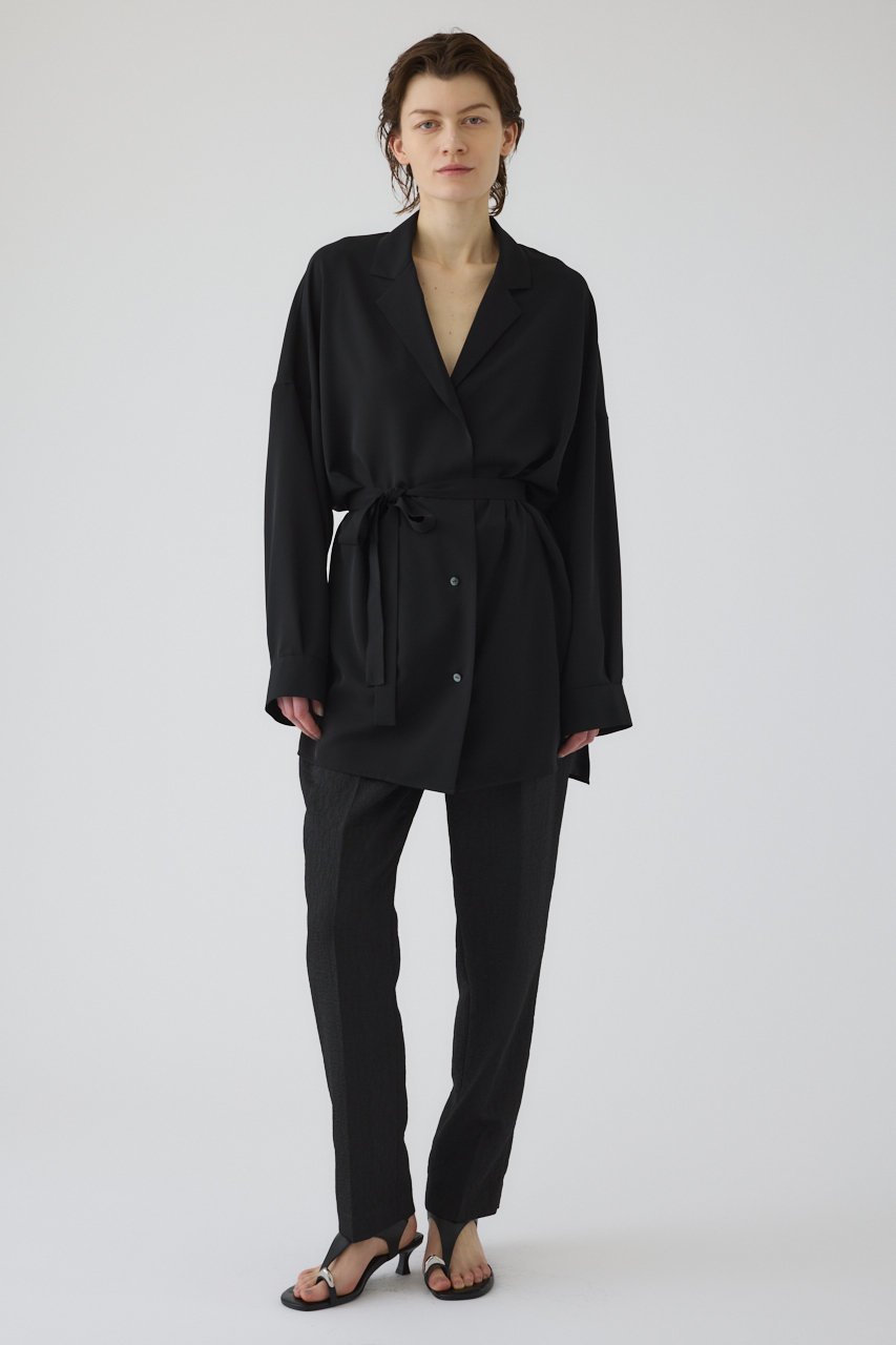 【リムアーク/RIM.ARK】のGlossy JQ tapered PT/パンツ 人気、トレンドファッション・服の通販 founy(ファニー) 　ファッション　Fashion　レディースファッション　Fashion for Women　パンツ　Pants & Trousers　おすすめ　Recommended / Our Picks　セットアップ　Set-Up, Coordinated Outfit　エレガント 上品　Elegant　ビジネス 仕事 通勤　Business / Work / Commuting　新作・新入荷　New Arrivals / New In　other-6|ID: prp329100004908899 ipo3291000000036771127