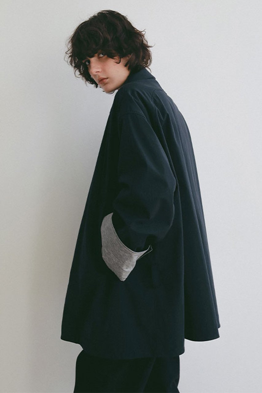 【エトレトウキョウ/ETRE TOKYO】のステンカラーボンディングコート 人気、トレンドファッション・服の通販 founy(ファニー) 　ファッション　Fashion　レディースファッション　Fashion for Women　アウター　Coat / Outerwear Collection　コート・ロングコート・ピーコート　Long Coats, Peacoats & More　カットソー　Cut and Sewn Top　ショート　Short, Short Length　ストレッチ　Stretch, Stretchy Fabric　スラックス　Slacks, Dress Pants　タイプライター　Typewriter Fabric, Crisp Cotton　デニム　Denim, Jeans Material　バランス　Balance, Style Balance　フォルム　Silhouette, Form　ボンディング　Bonding, Bonded Fabric　ワイド　Wide, Wide Fit　other-3|ID: prp329100004908914 ipo3291000000036771330