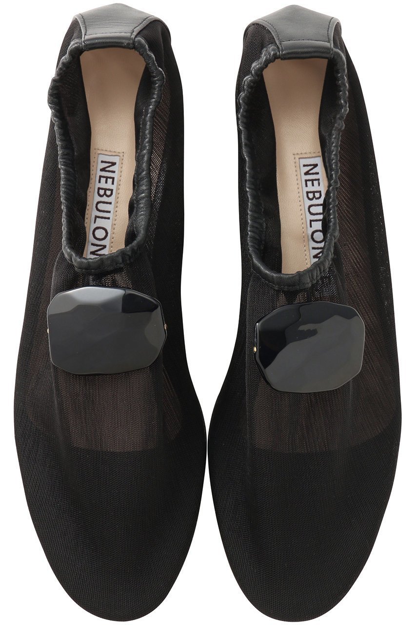 【ネブローニ/NEBULONI E】のストーン付きチュールフラットシューズ 人気、トレンドファッション・服の通販 founy(ファニー) 　ファッション　Fashion　レディースファッション　Fashion for Women　オケージョン　Occasion Wear　シューズ　Shoes, Footwear　ジュエリー　Jewelry, Accessories　ストーン　Stone, Gem-Like　チュール　Tulip, Tulip Motif　パーティ　Party, Party Style　フォルム　Silhouette, Form　フラット　Flat, Flat Shoes　 other-1|ID: prp329100004908922 ipo3291000000036771405