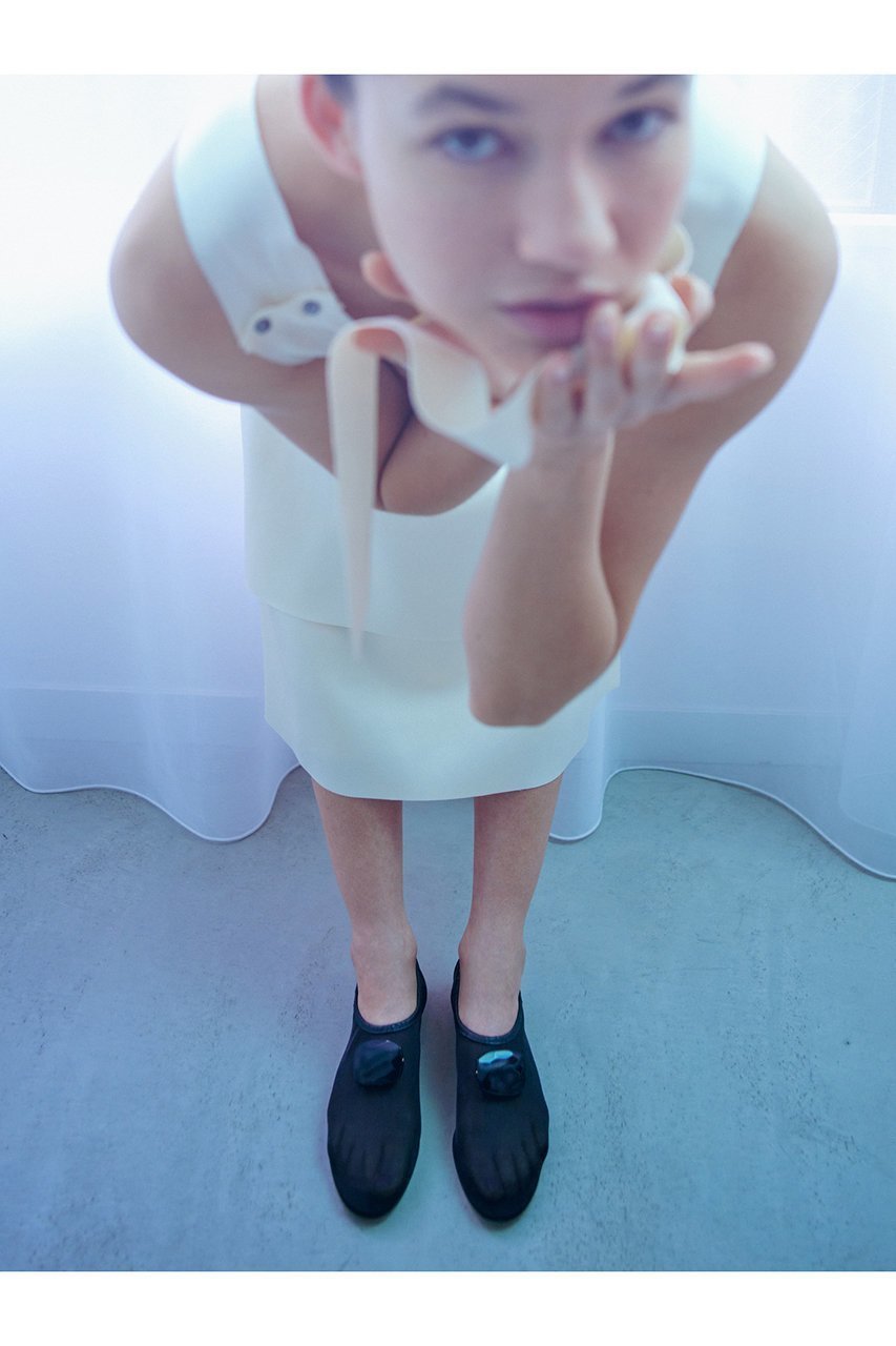 【ネブローニ/NEBULONI E】のストーン付きチュールフラットシューズ 人気、トレンドファッション・服の通販 founy(ファニー) 　ファッション　Fashion　レディースファッション　Fashion for Women　オケージョン　Occasion Wear　シューズ　Shoes, Footwear　ジュエリー　Jewelry, Accessories　ストーン　Stone, Gem-Like　チュール　Tulip, Tulip Motif　パーティ　Party, Party Style　フォルム　Silhouette, Form　フラット　Flat, Flat Shoes　other-6|ID: prp329100004908922 ipo3291000000036771416