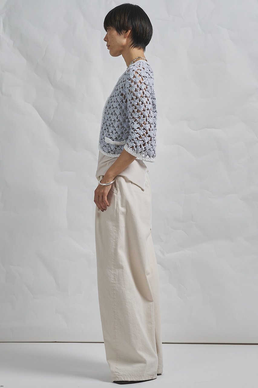 【ウィムガゼット/Whim Gazette】の【GEMINI】ハンドニットカーディガン 人気、トレンドファッション・服の通販 founy(ファニー) 　ファッション　Fashion　レディースファッション　Fashion for Women　トップス・カットソー　Cut & Sew Tops　ニット　Knit Tops & Sweaters　カーディガン・羽織り　Layered Style Cardigans　おすすめ　Recommended / Our Picks　かぎ針　Crochet　イタリア　Italy　エレガント 上品　Elegant　カーディガン　Cardigan, Knitwear　コンパクト　Compact, Small Size　ジャケット　Jacket, Outerwear　タンク　Tank Top, Sleeveless Top　トリミング　Trimming, Decorative Edge　リボン　Ribbon, Bow　手編み　Hand-Knitted, Handmade Knit　透かし　Cut-Out, Lacework　other-3|ID: prp329100004908957 ipo3291000000036771879