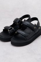 【ランバン オン ブルー/LANVIN en Bleu】のパデットフラットサンダル 人気、トレンドファッション・服の通販 founy(ファニー) ファッション Fashion レディースファッション Fashion for Women サンダル Sandals, Summer Shoes ダブル Double, Double-Breasted チャーム Charm, Pendant フィット Fit, Slim Fit ラップ Wrap, Wrap Design エレガント 上品 Elegant thumbnail ブラック|ID: prp329100004908960 ipo3291000000036771907