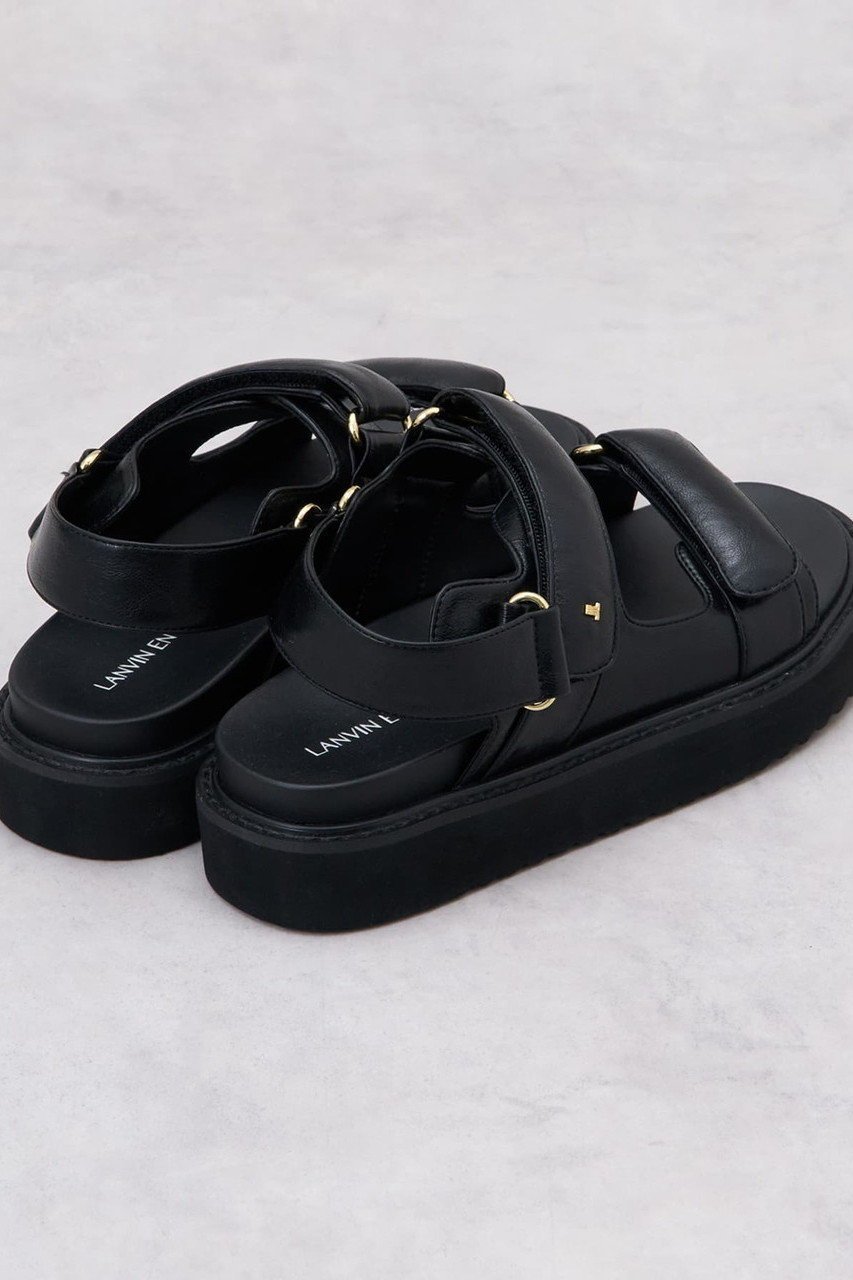 【ランバン オン ブルー/LANVIN en Bleu】のパデットフラットサンダル 人気、トレンドファッション・服の通販 founy(ファニー) 　ファッション　Fashion　レディースファッション　Fashion for Women　サンダル　Sandals, Summer Shoes　ダブル　Double, Double-Breasted　チャーム　Charm, Pendant　フィット　Fit, Slim Fit　ラップ　Wrap, Wrap Design　エレガント 上品　Elegant　other-3|ID: prp329100004908960 ipo3291000000036771911