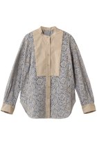 【デザイン ワークス/DESIGN WORKS】の【セットアップ対応】コードレースドッキングシャツ グレー1|ID: prp329100004908963 ipo3291000000036771970