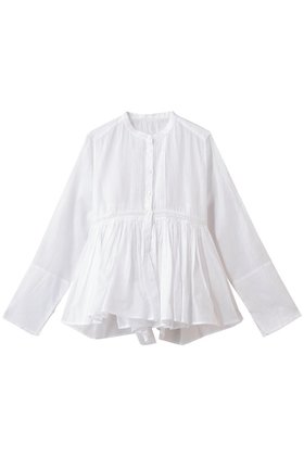 【マリリンムーン/MARILYN MOON】のシアースターチドコットンレースフレアブラウス 人気、トレンドファッション・服の通販 founy(ファニー) ファッション Fashion レディースファッション Fashion for Women トップス・カットソー Cut & Sew Tops シャツ・ブラウス・オフィスカジュアル Elegant Blouses & Button-Ups おすすめ Recommended / Our Picks インド Indian Textile ギャザー Gathered, Ruffled シアー Sheer, See-Through スリーブ Sleeve, Long Sleeve / Short Sleeve モダン Modern, Contemporary レース Lace, Lace Fabric ロング Long, Long-Length 新作・新入荷 New Arrivals / New In |ID:prp329100004908969