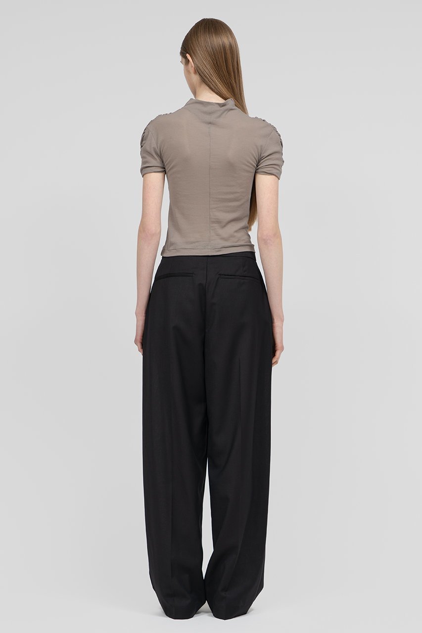 【イロット/IIROT】のskin touch シャーリング トップス 人気、トレンドファッション・服の通販 founy(ファニー) 　ファッション　Fashion　レディースファッション　Fashion for Women　トップス・カットソー　Cut & Sew Tops　シャツ・ブラウス・オフィスカジュアル　Elegant Blouses & Button-Ups　ロングTシャツ・Tシャツ　Longline T-Shirts & Tees　カットソー・ベーシックTシャツ　Cut-and-Sewn Tops / Stretch Tees & Basics　シアー　Sheer, See-Through　シャーリング　Shirring, Ruched　ショート　Short, Short Length　スリーブ　Sleeve, Long Sleeve / Short Sleeve　エレガント 上品　Elegant　other-8|ID: prp329100004908980 ipo3291000000036772134