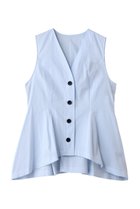 【アンクレイヴ/uncrave】のコットンクロスストライプ ペプラムジレブラウス サックスストライプ|ID: prp329100004908987 ipo3291000000036772198