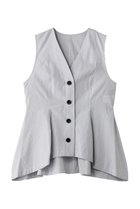 【アンクレイヴ/uncrave】のコットンクロスストライプ ペプラムジレブラウス ネイビーストライプ|ID: prp329100004908987 ipo3291000000036772200