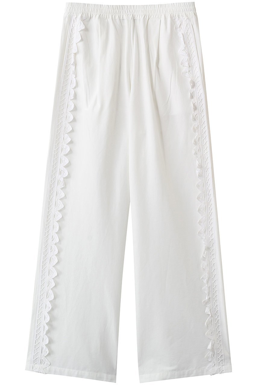 【マリリンムーン/MARILYN MOON】の【SOI-MeME】コードレースラインパンツ インテリア・キッズ・メンズ・レディースファッション・服の通販 founy(ファニー) ファッション Fashion レディースファッション Fashion for Women パンツ Pants & Trousers おすすめ Recommended / Our Picks キャミソール Camisole, Spaghetti Strap Top ジャケット Jacket, Outerwear ストレッチ Stretch, Stretchy Fabric リュクス Luxury, Elegant, High-End, Chic レース Lace, Lace Fabric ホワイト|ID: prp329100004909009 ipo3291000000036772409