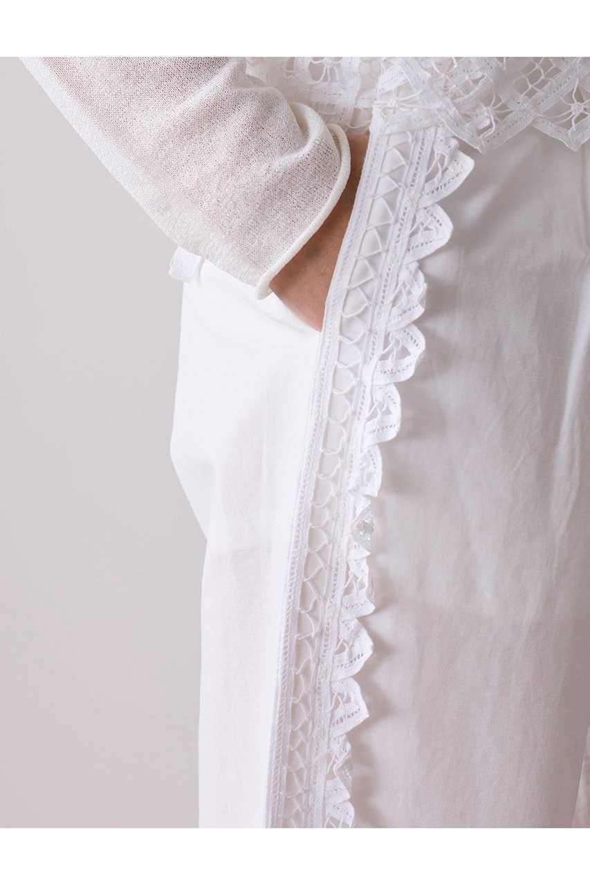 【マリリンムーン/MARILYN MOON】の【SOI-MeME】コードレースラインパンツ 人気、トレンドファッション・服の通販 founy(ファニー) ファッション Fashion レディースファッション Fashion for Women パンツ Pants & Trousers おすすめ Recommended / Our Picks キャミソール Camisole, Spaghetti Strap Top ジャケット Jacket, Outerwear ストレッチ Stretch, Stretchy Fabric リュクス Luxury, Elegant, High-End, Chic レース Lace, Lace Fabric other-8|ID: prp329100004909009 ipo3291000000036772422