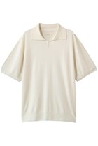 【フジ/FUJI / MEN】の【MEN】SILK CASHMERE S/S SKIPPER POLO OFF WHITE|ID: prp329100004909025 ipo3291000000036772627