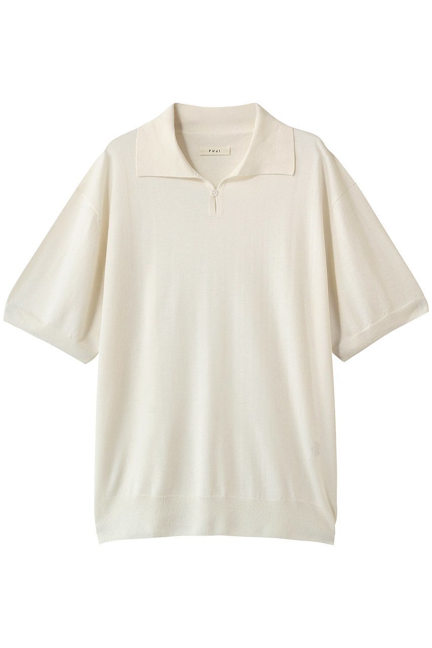 【フジ/FUJI / MEN】の【MEN】SILK CASHMERE S/S SKIPPER POLO インテリア・キッズ・メンズ・レディースファッション・服の通販 founy(ファニー) 　ファッション　Fashion　メンズファッション　Fashion for Men　トップス・カットソー　Cut & Sew Tops　メンズシャツ　Shirts　ショート　Short, Short Length　シルク　Silk, 100% Silk　スキッパー　Skipper, Open Collar　スラックス　Slacks, Dress Pants　スリーブ　Sleeve, Long Sleeve / Short Sleeve　デニム　Denim, Jeans Material　ドレープ　Drape, Draping Fabric　エレガント 上品　Elegant　夏　Summer　S/S・春夏　SS, Spring/Summer, Warm Season　OFF WHITE|ID: prp329100004909025 ipo3291000000036772627