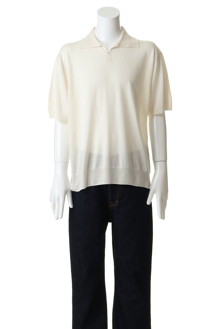 【フジ/FUJI / MEN】の【MEN】SILK CASHMERE S/S SKIPPER POLO 人気、トレンドファッション・服の通販 founy(ファニー) 　ファッション　Fashion　メンズファッション　Fashion for Men　トップス・カットソー　Cut & Sew Tops　メンズシャツ　Shirts　ショート　Short, Short Length　シルク　Silk, 100% Silk　スキッパー　Skipper, Open Collar　スラックス　Slacks, Dress Pants　スリーブ　Sleeve, Long Sleeve / Short Sleeve　デニム　Denim, Jeans Material　ドレープ　Drape, Draping Fabric　エレガント 上品　Elegant　夏　Summer　S/S・春夏　SS, Spring/Summer, Warm Season　other-2|ID: prp329100004909025 ipo3291000000036772629
