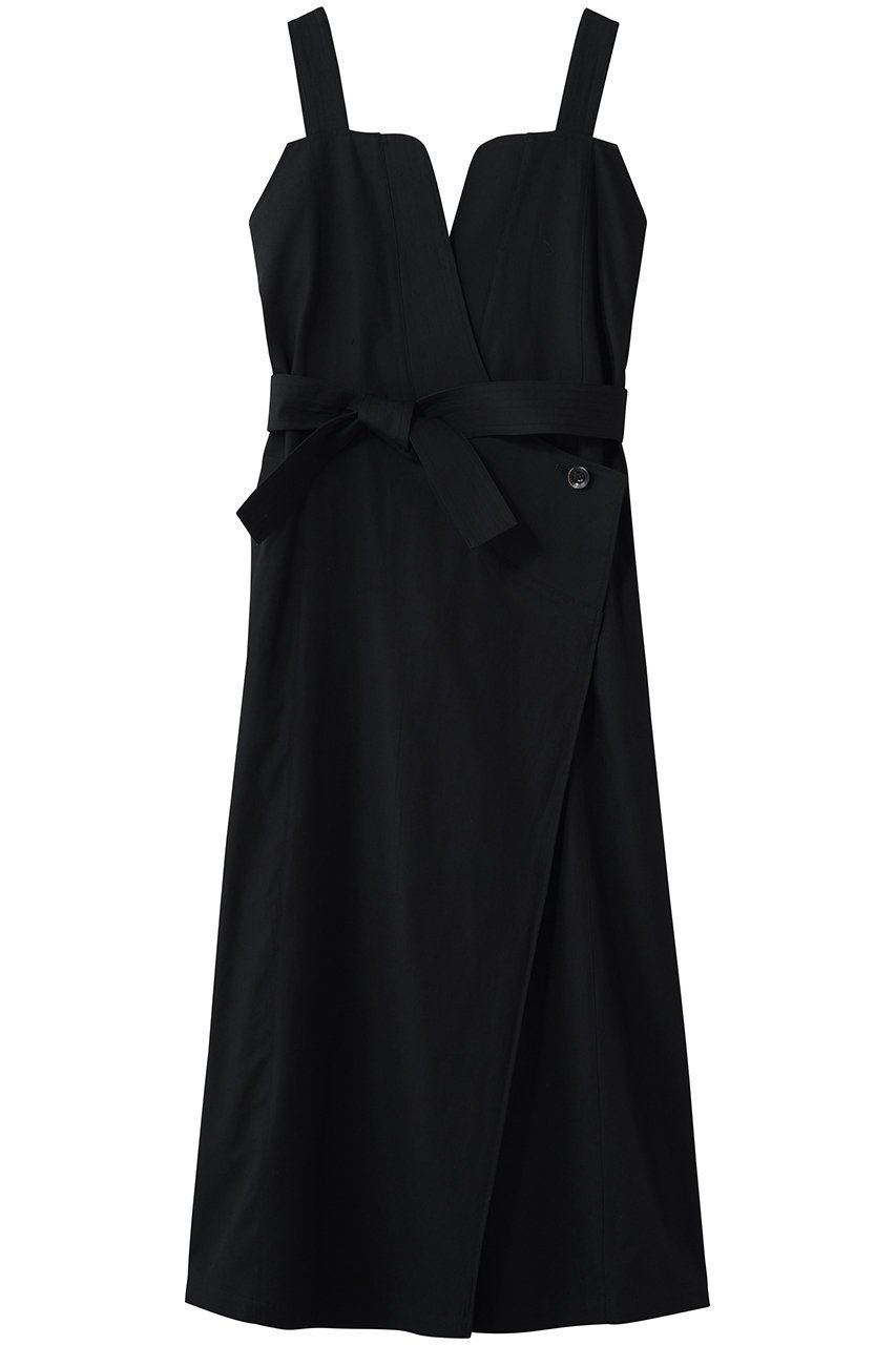 【アキラナカ/AKIRANAKA】のEvie スリップ ドレス インテリア・キッズ・メンズ・レディースファッション・服の通販 founy(ファニー) 　ファッション　Fashion　レディースファッション　Fashion for Women　ワンピース　Dresses　フォーマル・パーティードレス・結婚式用ドレス　Elegant & Casual Dresses　チュニック　Tunic Tops & Dresses　アシンメトリー　Asymmetrical Style　カッティング　Cutting Detail　スリット　Slit, Slit Detail　チュニック　Tunic, Long Top　ドレス　Dress, One-Piece　フロント　Front, Front Design　ポケット　Pocket, Pocket Detail　モダン　Modern, Contemporary　ロング　Long, Long-Length　ブラック|ID: prp329100004909069 ipo3291000000036773068