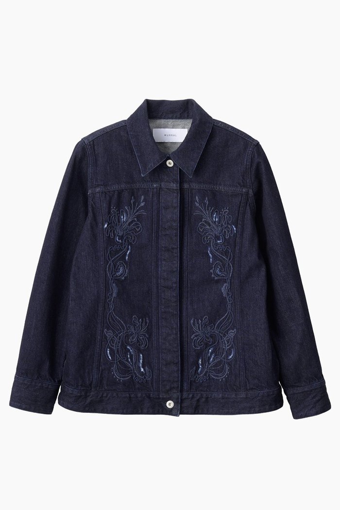 【ミューラル/MURRAL】のNerine エンブロイダード デニム ジャケット インテリア・キッズ・メンズ・レディースファッション・服の通販 founy(ファニー) https://founy.com/ ファッション Fashion レディースファッション Fashion for Women アウター Coat / Outerwear Collection レディースジャケット・軽アウター Jackets ブルゾンジャケット・スポーティアウター Blouson Jackets デニムジャケット / カジュアルアウター Denim Jackets クラシカル Classical, Vintage-Inspired クラッシュ Distressed, Crashed Style シェイプ Shape, Slim Fit ジャケット Jacket, Outerwear ジーンズ Jeans, Denim Pants スラックス Slacks, Dress Pants セットアップ Set-Up, Coordinated Outfit ダイヤモンド Diamond, Brilliant Cut デニム Denim, Jeans Material 手描き Hand-Drawn, Illustrated フロント Front, Front Design ブルゾン Blouson, Bomber Jacket ポケット Pocket, Pocket Detail おすすめ Recommended / Our Picks |ID: prp329100004909101 ipo3291000000036773346