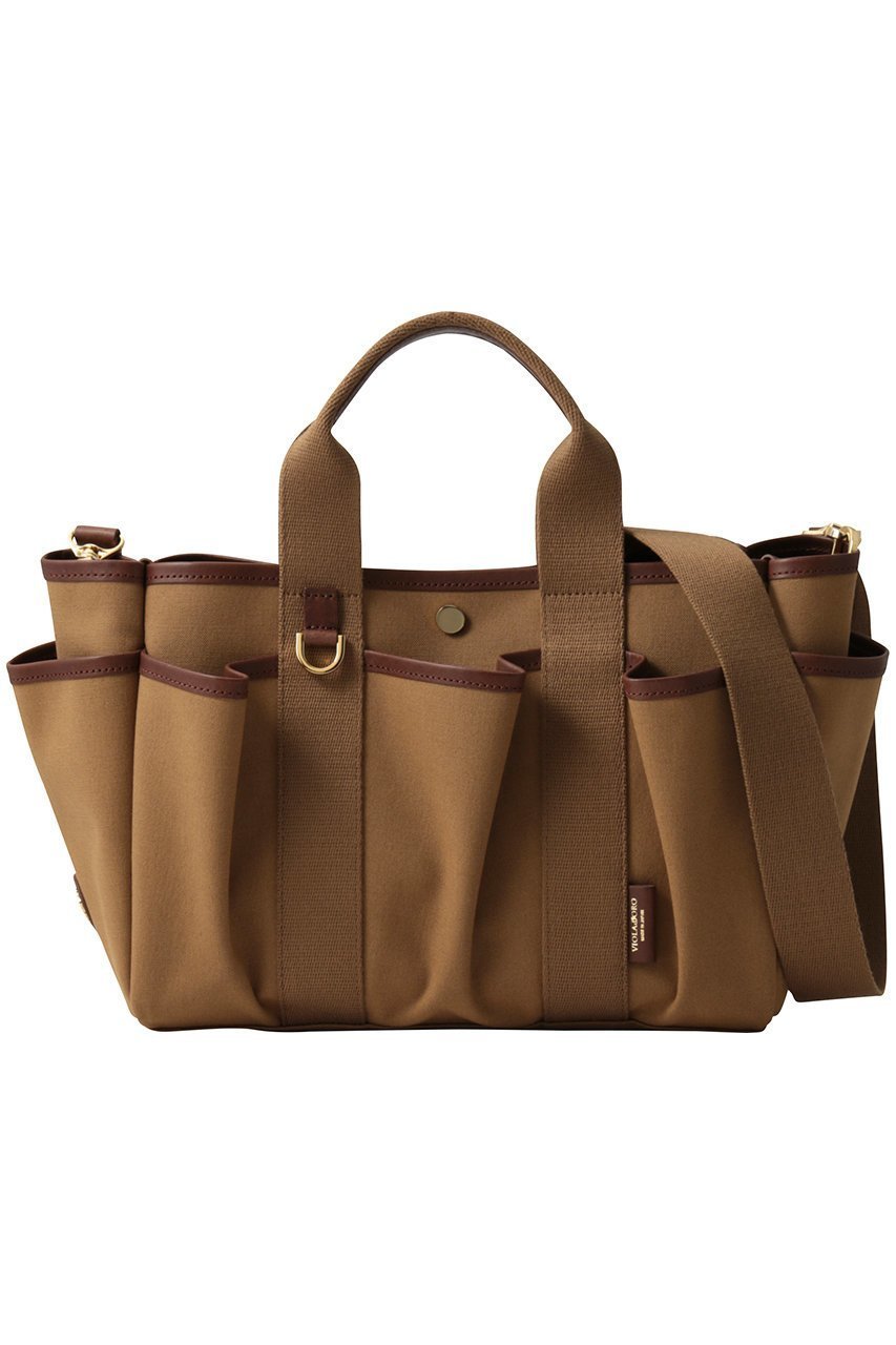【ヴィオラドーロ/VIOLAd'ORO】のCAMPER ガーデントート インテリア・キッズ・メンズ・レディースファッション・服の通販 founy(ファニー) 　ファッション　Fashion　レディースファッション　Fashion for Women　バッグ　Bags　ポケット　Pocket, Pocket Detail　モチーフ　Motif, Design Theme　エレガント 上品　Elegant　ブラウン×モカ|ID: prp329100004909115 ipo3291000000036773463