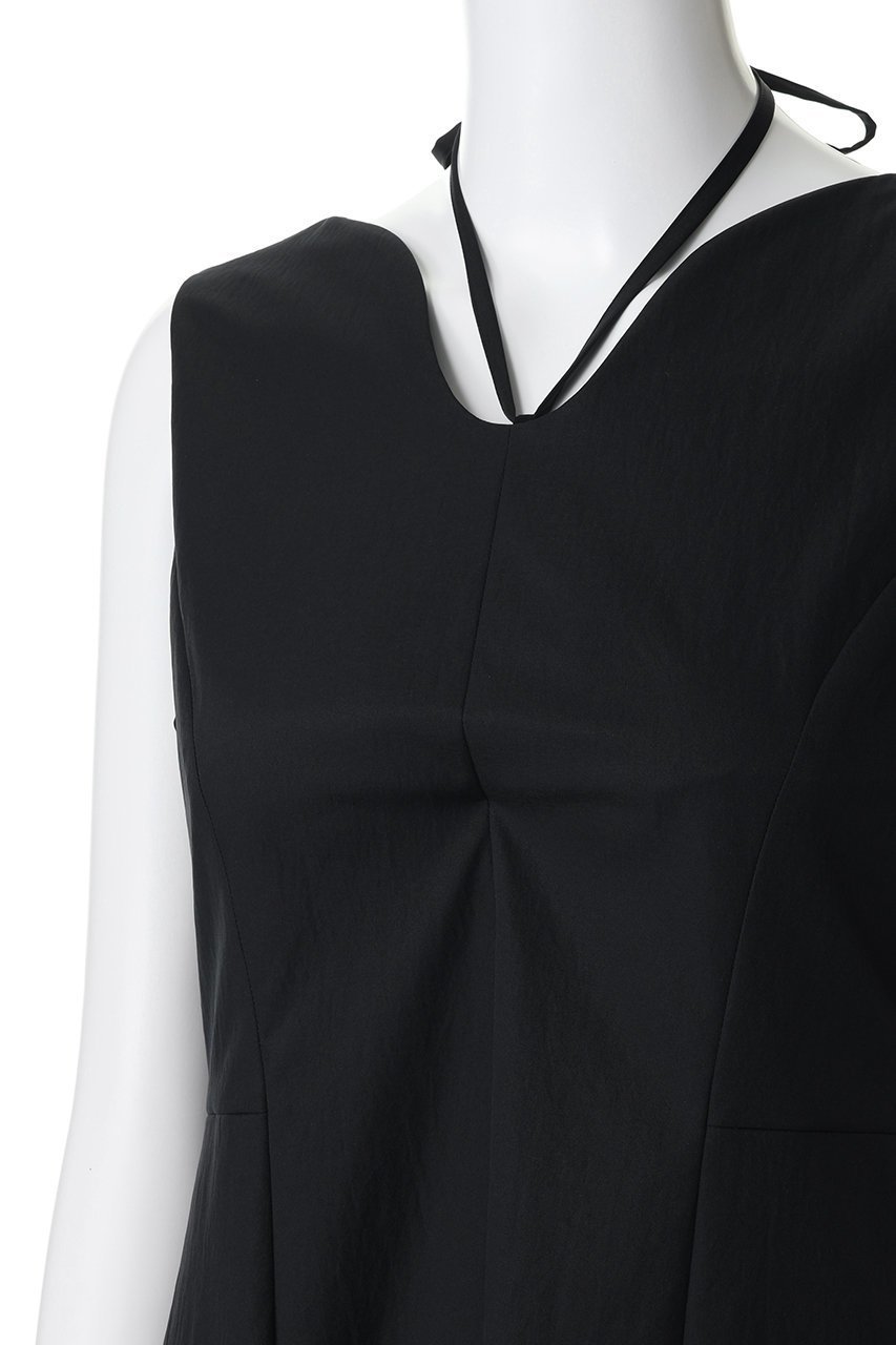 【ランバン オン ブルー/LANVIN en Bleu】のはっ水タフタノースリーブワンピース 人気、トレンドファッション・服の通販 founy(ファニー) 　ファッション　Fashion　レディースファッション　Fashion for Women　ワンピース　Dresses　チュニック　Tunic Tops & Dresses　エレガント 上品　Elegant　オケージョン　Occasion Wear　タフタ　Taffeta, Structured Fabric　チュニック　Tunic, Long Top　パーティ　Party, Party Style　リボン　Ribbon, Bow　ロング　Long, Long-Length　再入荷　Restock / Back in Stock　other-5|ID: prp329100004909130 ipo3291000000036773662