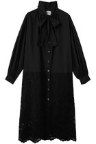 【ミディウミソリッド/MIDIUMISOLID】のlace combi shirt OP ワンピース black|ID: prp329100004909131 ipo3291000000036773670
