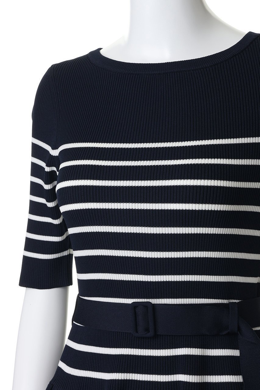 【アナイ/ANAYI】のシアーラインボーダーベルト付ワンピース 人気、トレンドファッション・服の通販 founy(ファニー) 　ファッション　Fashion　レディースファッション　Fashion for Women　ワンピース　Dresses　チュニック　Tunic Tops & Dresses　ベルト&ウエストマーク　Belts & Waist Accessories　エレガント 上品　Elegant　コンパクト　Compact, Small Size　シューズ　Shoes, Footwear　チュニック　Tunic, Long Top　フィット　Fit, Slim Fit　フレア　Flare, Flared　ボーダー　Border, Stripe　ロング　Long, Long-Length　other-5|ID: prp329100004909132 ipo3291000000036773693