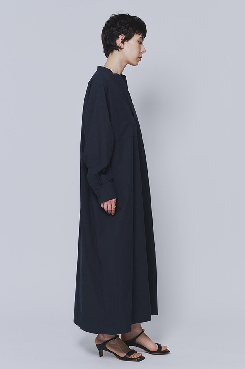 【プルミエ アロンディスモン/1er Arrondissement】のタイプライターバンドカラースキッパーワンピース 人気、トレンドファッション・服の通販 founy(ファニー) 　ファッション　Fashion　レディースファッション　Fashion for Women　ワンピース　Dresses　チュニック　Tunic Tops & Dresses　おすすめ　Recommended / Our Picks　タイプライター　Typewriter Fabric, Crisp Cotton　タンブラー　Tumbler, Travel Mug　チュニック　Tunic, Long Top　バランス　Balance, Style Balance　パッチ　Patch, Appliqué　ポケット　Pocket, Pocket Detail　ロング　Long, Long-Length　新作・新入荷　New Arrivals / New In　羽織　Haori, Light Jacket　other-3|ID: prp329100004909133 ipo3291000000036773703